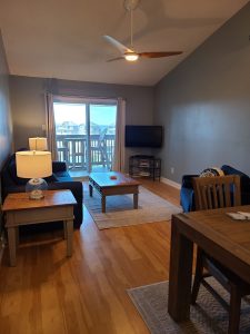 Living room with balcony